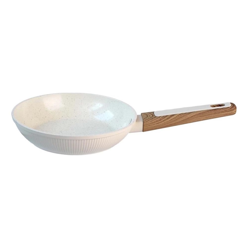 Koekenpan BIANCO 20 cm crème/bruin