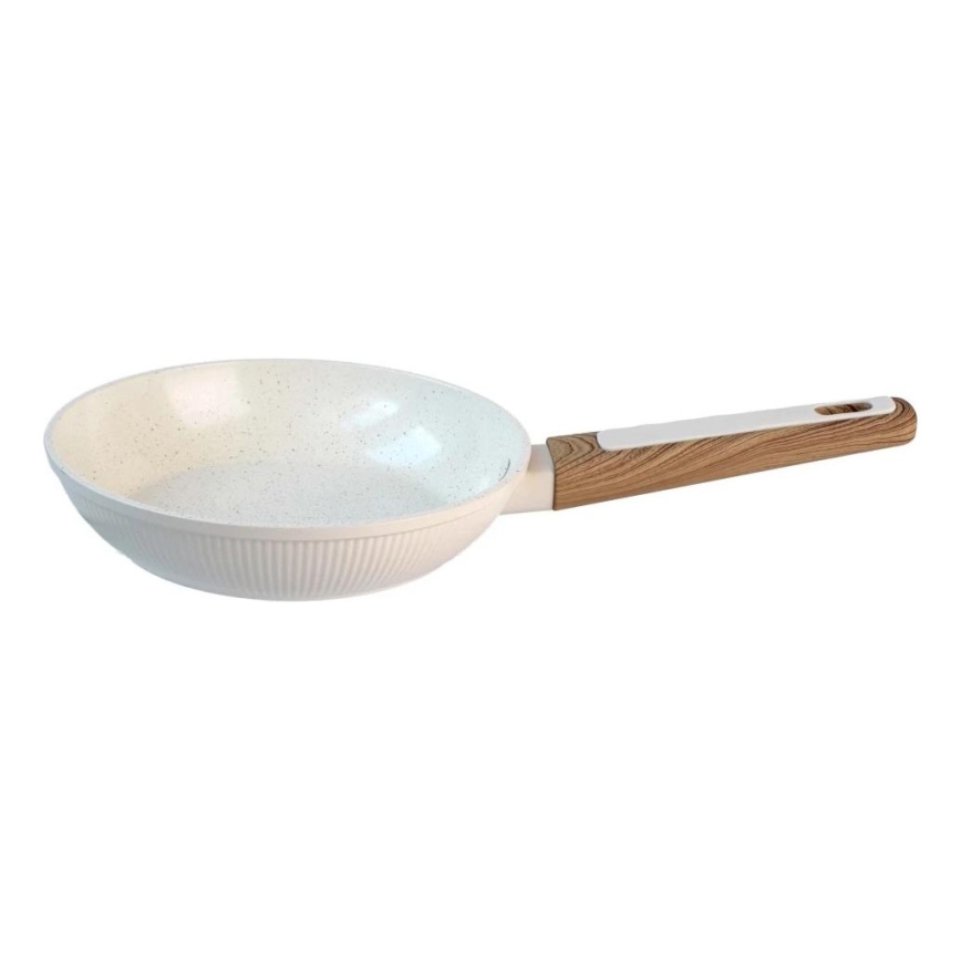 Koekenpan BIANCO 24 cm, crème/bruin
