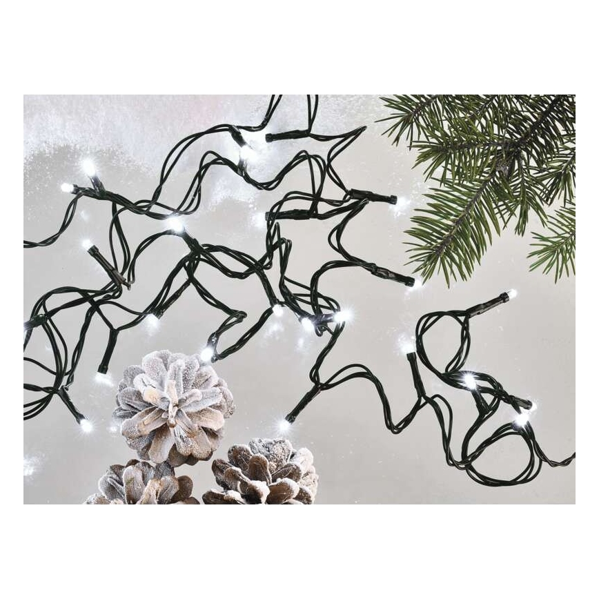 Koel Wit LED Kerst buitenketting 500x LED / 55m IP44