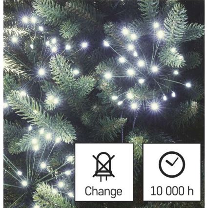 Koel wit LED kerstketting 150x LED / 5,35m