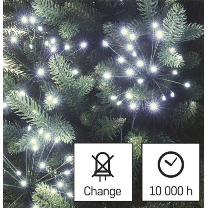 Koel wit LED kerstketting 300x LED / 8,2m