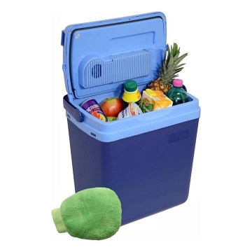 Koelbox met display, 48 W, 230/12 V, 25 l, blauw