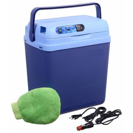 Koelbox met display, 48 W, 230/12 V, 25 l, blauw