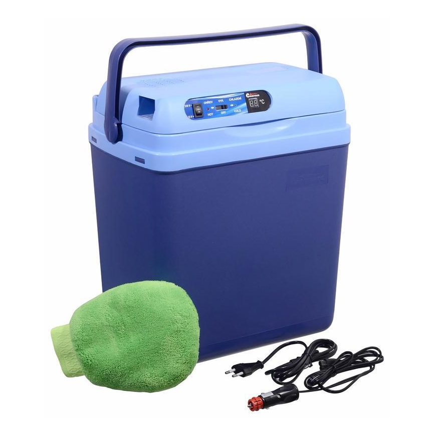 Koelbox met display, 48 W, 230/12 V, 25 l, blauw