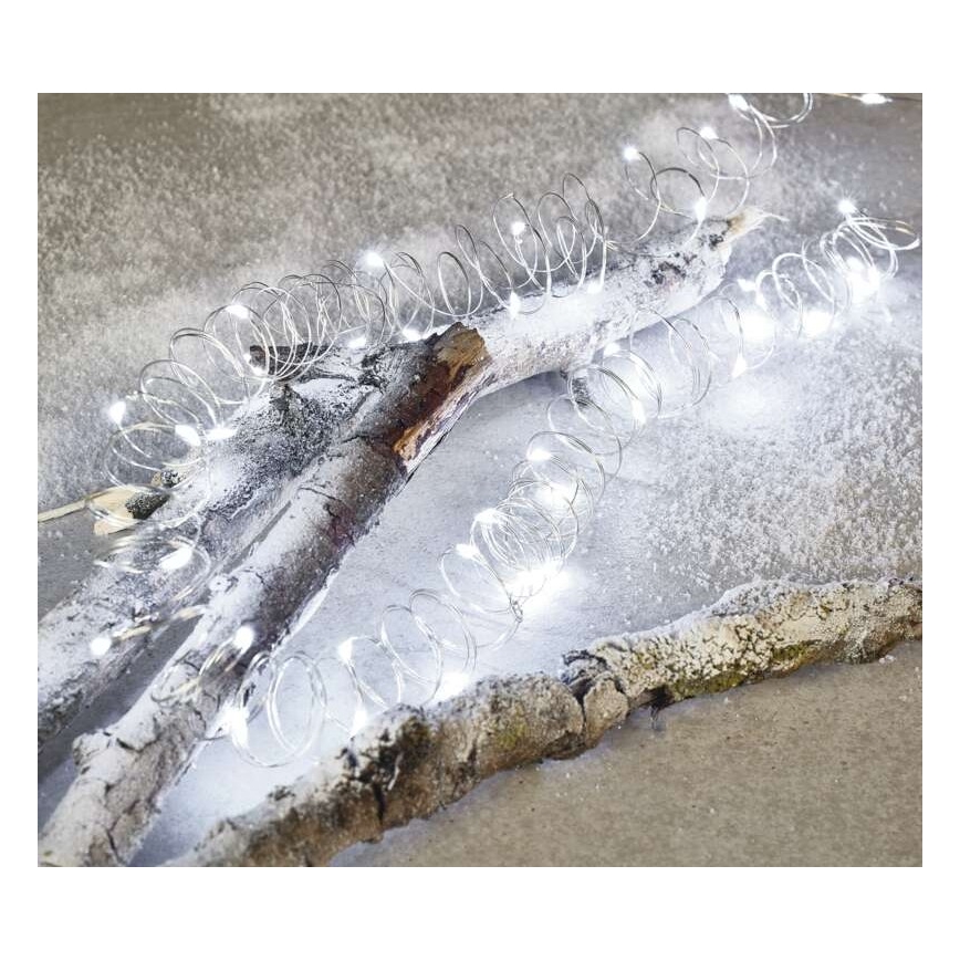 Koelwit LED Kerst buitenketting 40x LED / 9m IP44