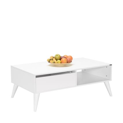 Koffie Tafel 42x110 cm wit