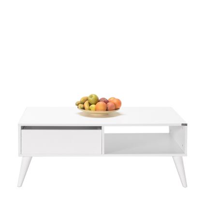 Koffie Tafel 42x110 cm wit