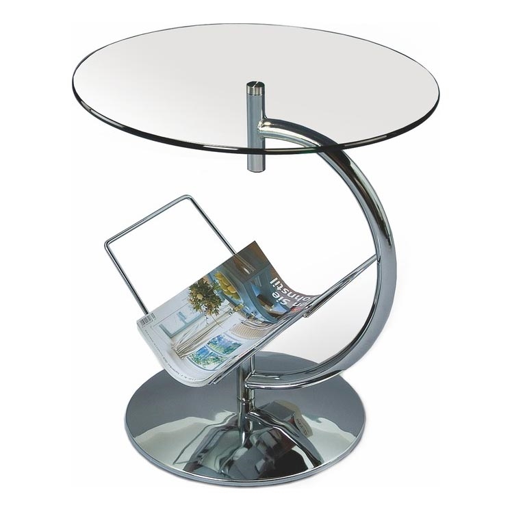 Koffie Tafel ALMA 50x45 cm glanzend chroom