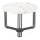 Koffie Tafel ANTICA 41x55 cm zwart/marmeren decor