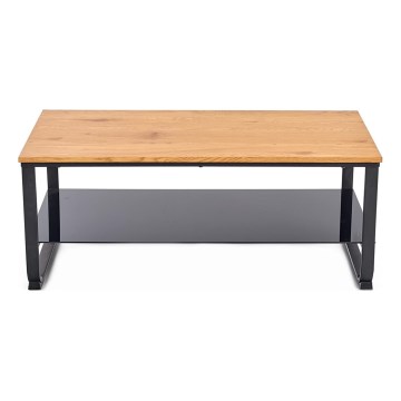 Koffie Tafel ARTIGA 45x105 cm zwart/beige