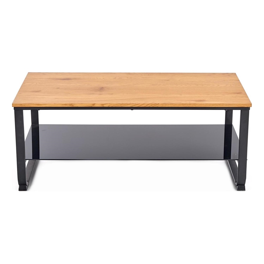 Koffie Tafel ARTIGA 45x105 cm zwart/beige
