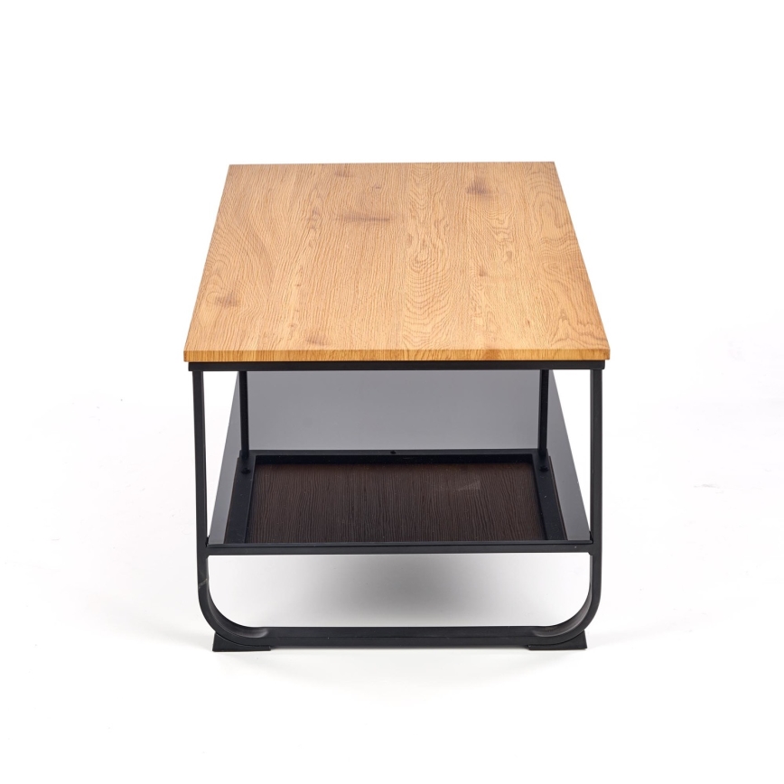 Koffie Tafel ARTIGA 45x105 cm zwart/beige