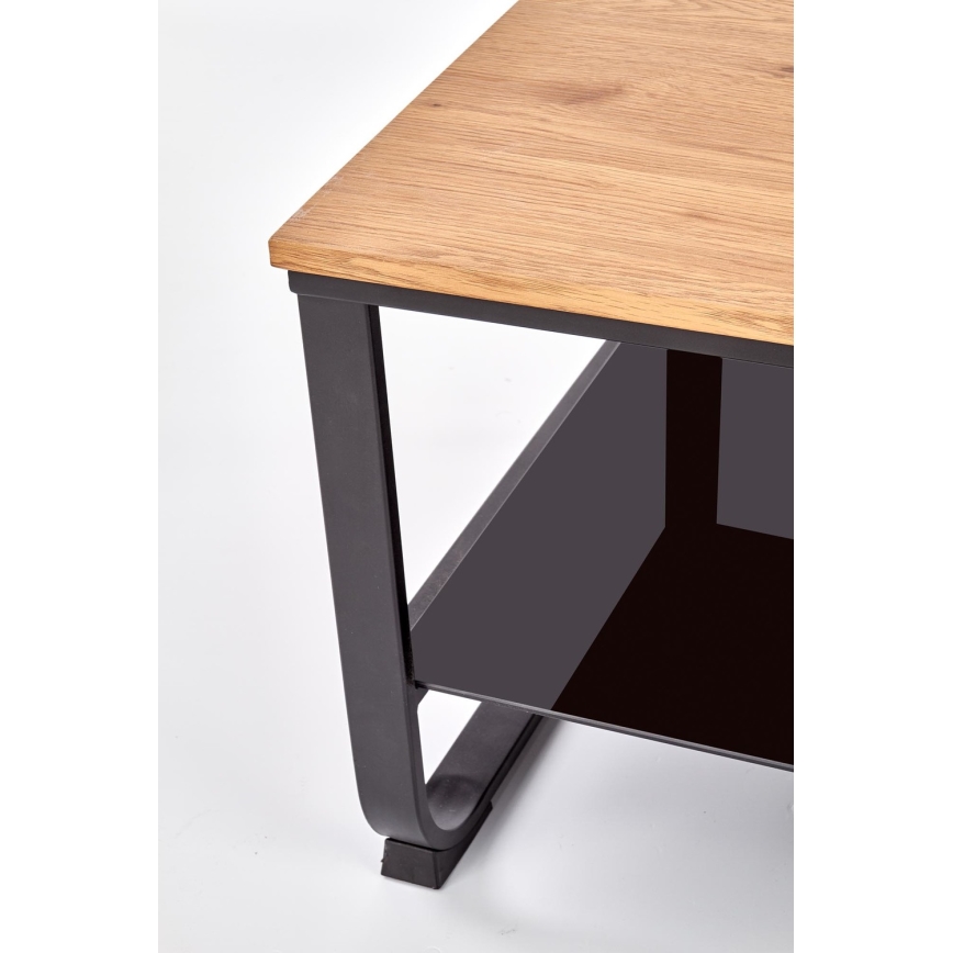 Koffie Tafel ARTIGA 45x105 cm zwart/beige