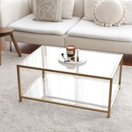 Koffie Tafel ASTRO 40x90 cm goud