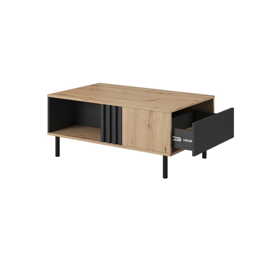 Koffie Tafel BADIA eiken/antraciet