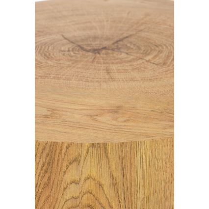 Koffie Tafel BROOKLYN 45x45 cm zwart/beige