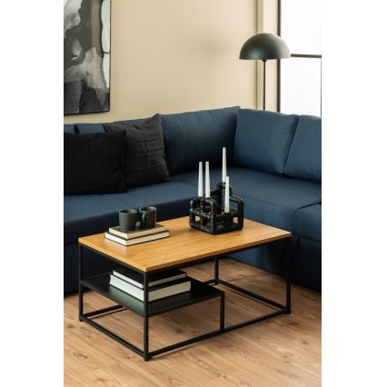Koffie Tafel CORA eiken/zwart