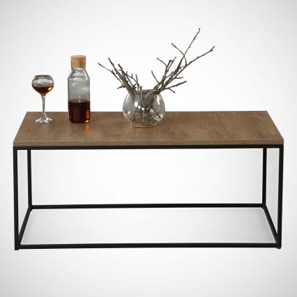 Koffie Tafel COSCO 43x95 cm bruin/zwart