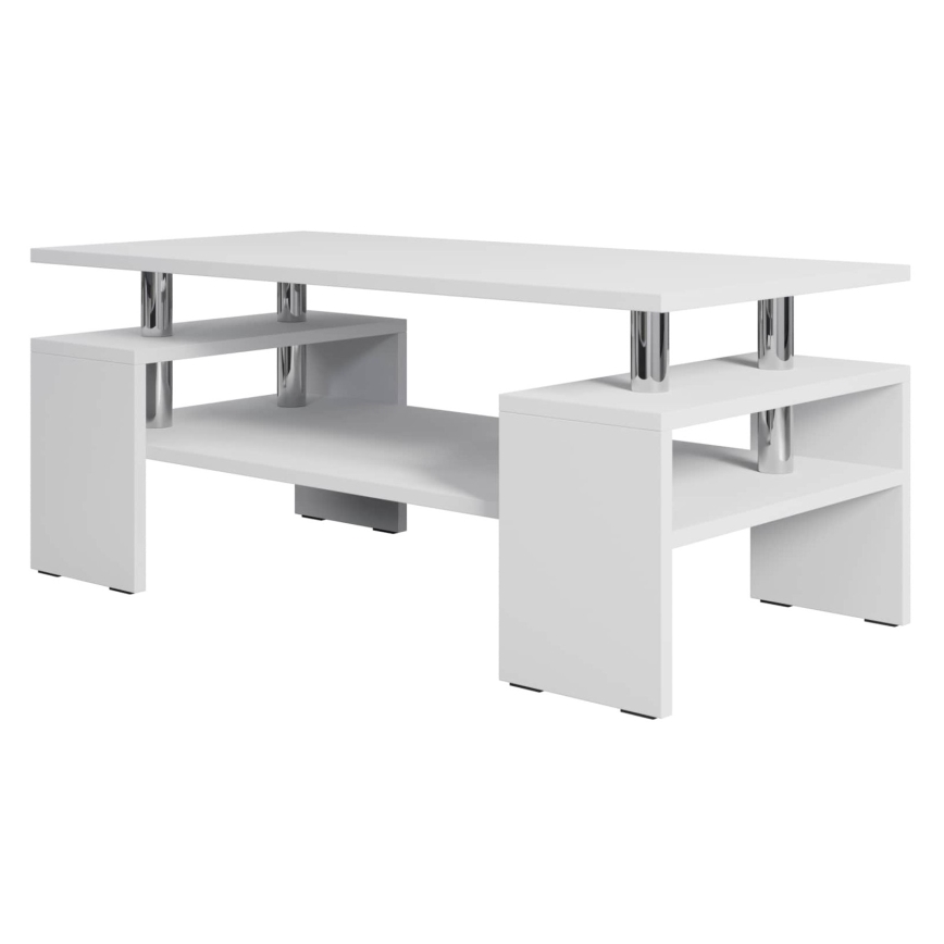 Koffie Tafel CUBE 50x110 cm wit