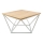 Koffie Tafel CURVED 60x60 cm wit/beige