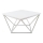 Koffie Tafel CURVED 60x60 cm wit