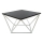 Koffie Tafel CURVED 60x60 cm wit/zwart