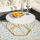 Koffie Tafel DIAMOND 40x70 cm goud/wit