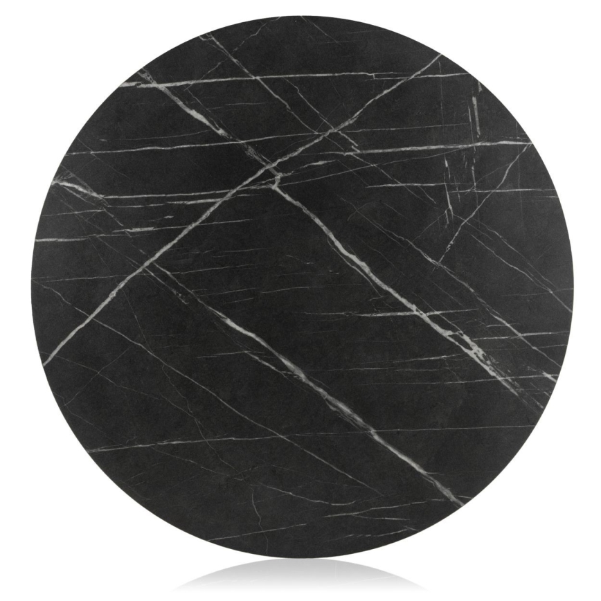 Koffie Tafel DIAMOND 40x70 cm zwart/goud