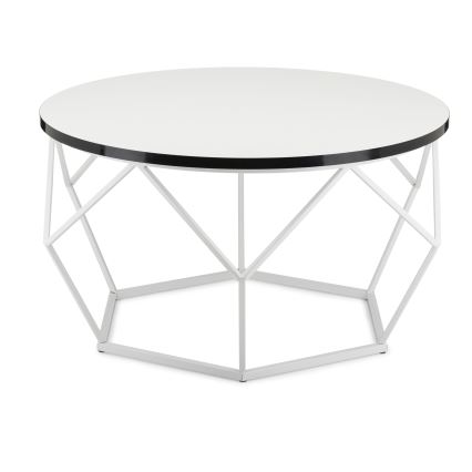 Koffie Tafel DIAMOND 40x70 cm zwart/wit