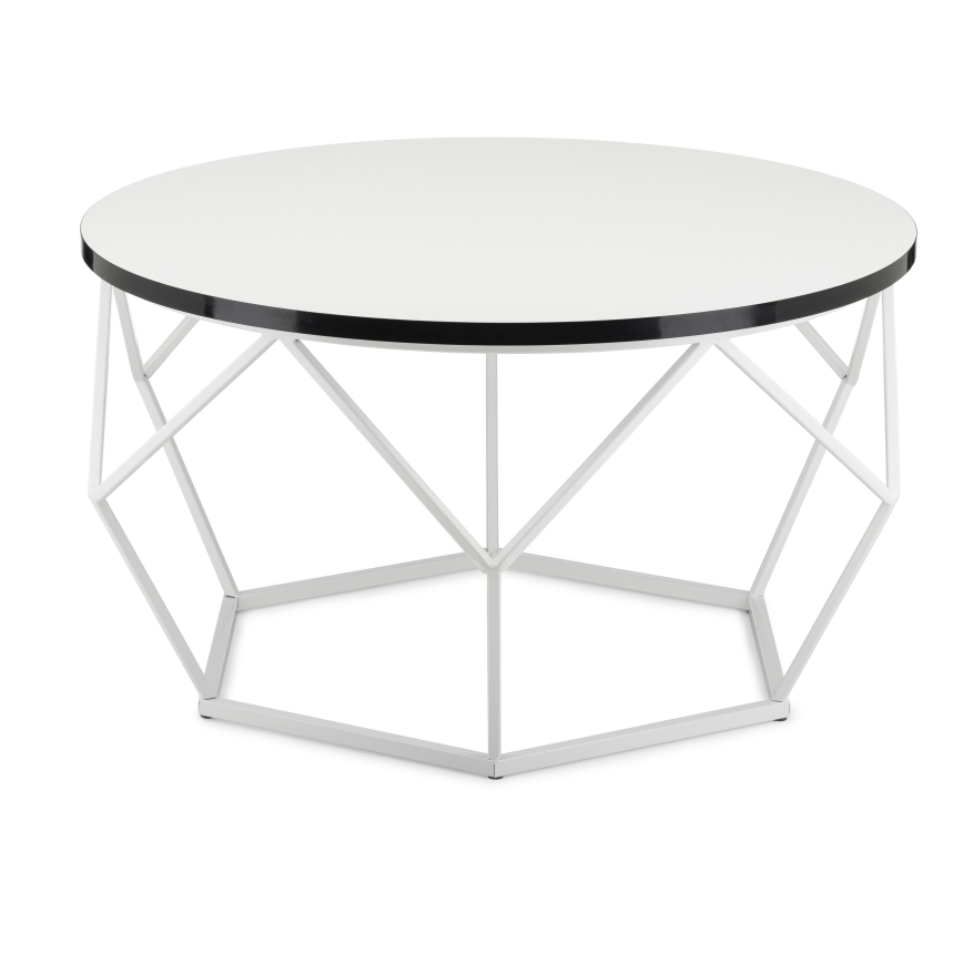 Koffie Tafel DIAMOND 40x70 cm zwart/wit