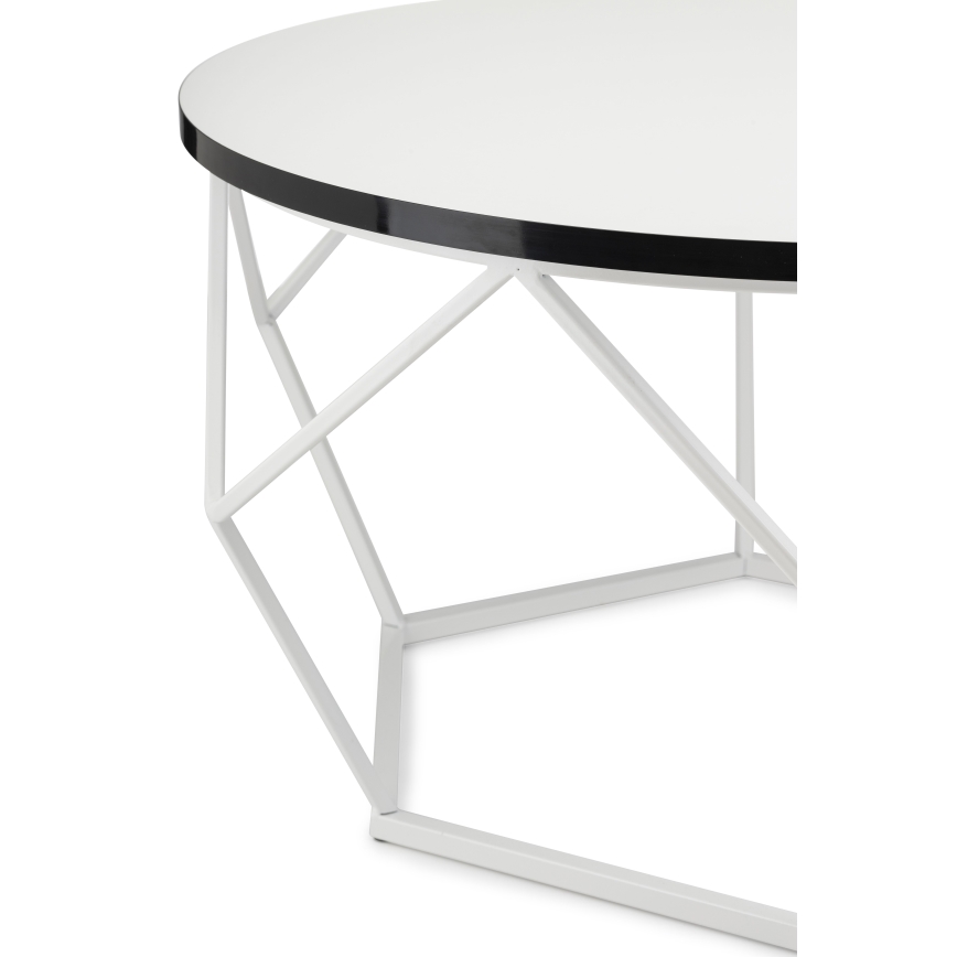 Koffie Tafel DIAMOND 40x70 cm zwart/wit