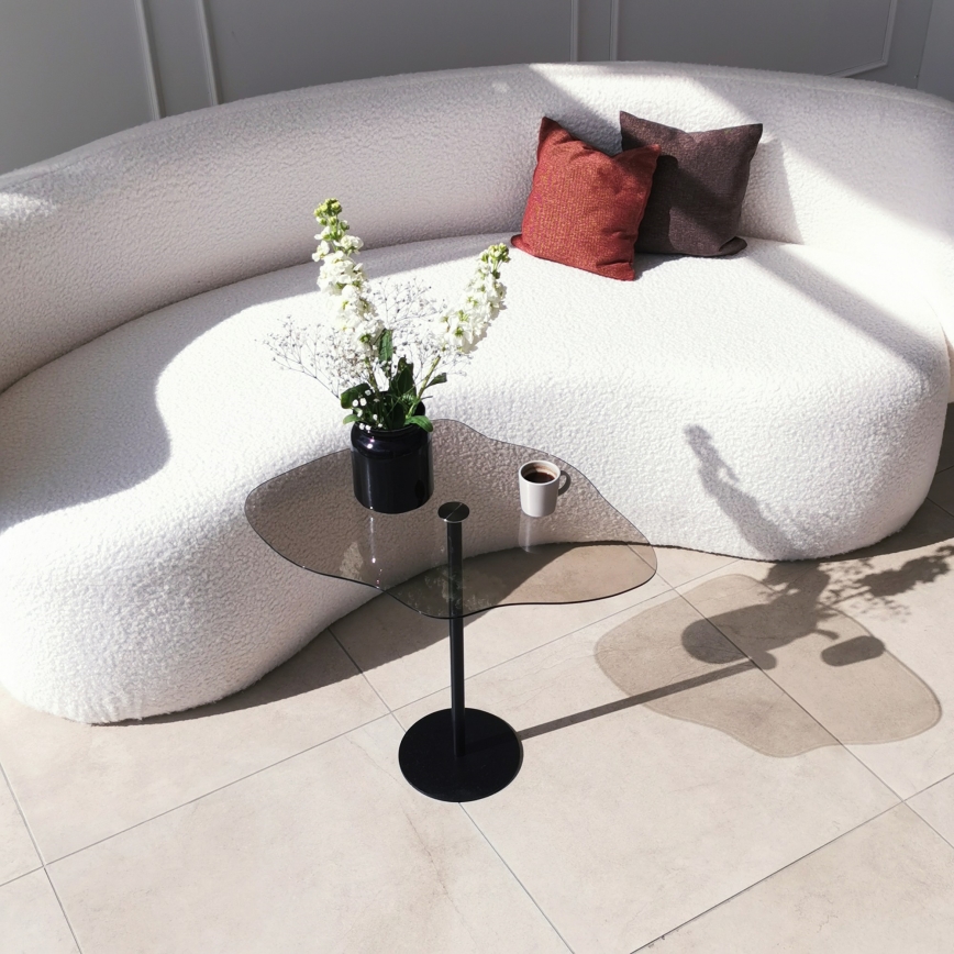 Koffie Tafel DIOR 50x60 cm zwart