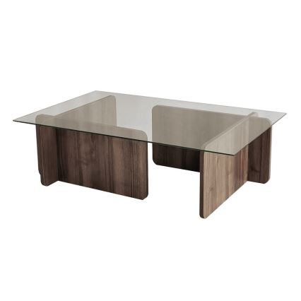 Koffie Tafel ESCAPE 30x105 cm bruin/doorzichtig