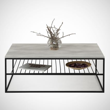 Koffie Tafel ETNA 43x95 cm grijs