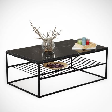 Koffie Tafel ETNA 43x95 cm zwart