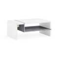 Koffie Tafel FRED wit/grijs