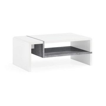 Koffie Tafel FRED wit/grijs