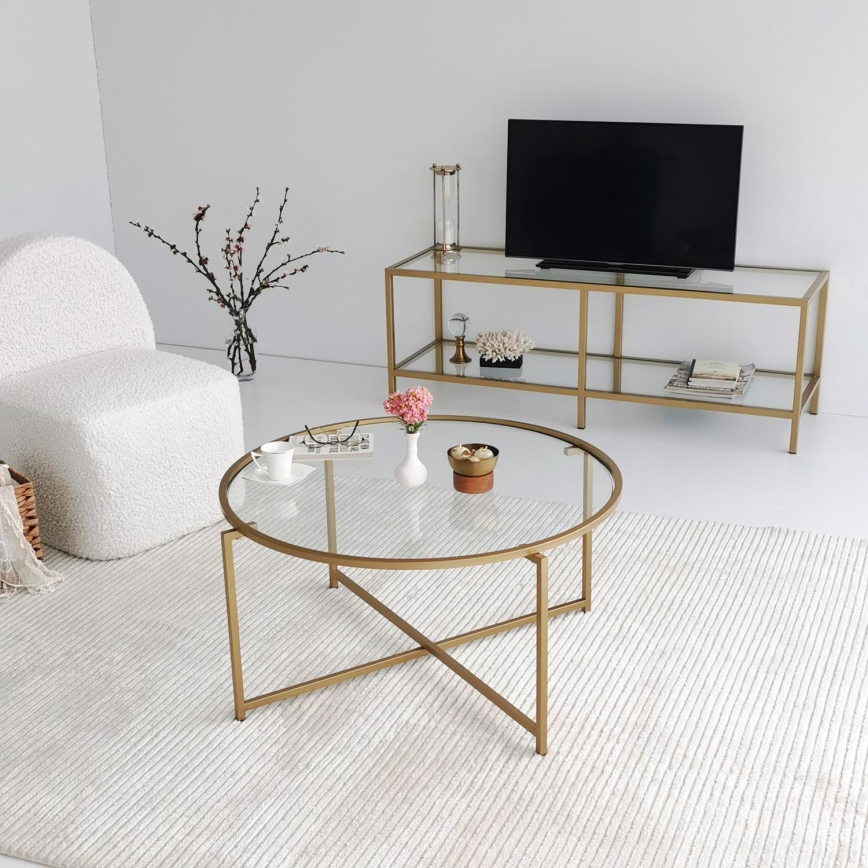 Koffie Tafel GOLD SUN 40x83 cm goud