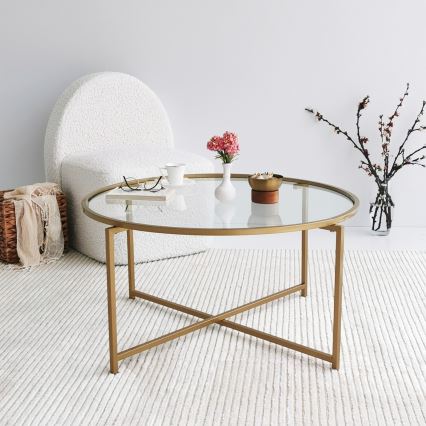 Koffie Tafel GOLD SUN 40x83 cm goud