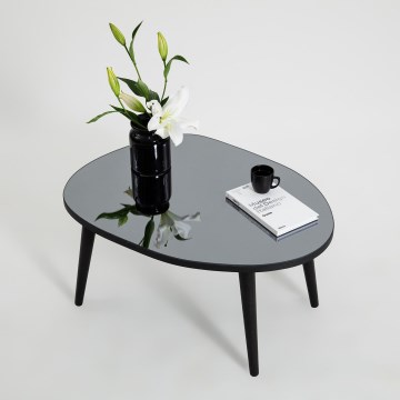 Koffie Tafel GUSTO 38x75 cm zwart