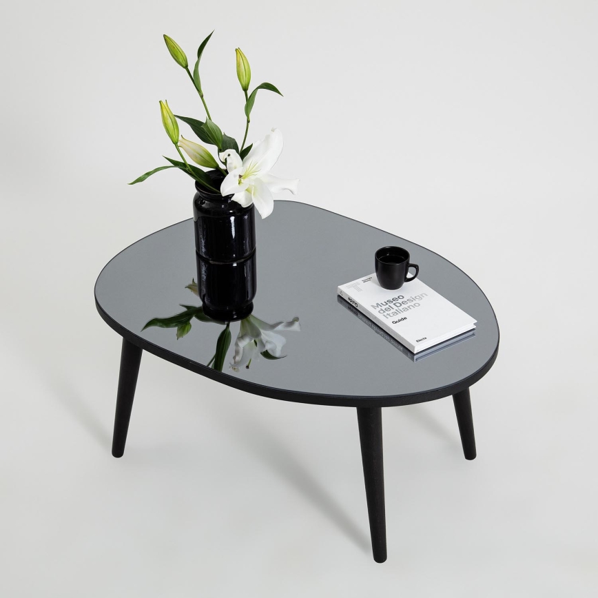 Koffie Tafel GUSTO 38x75 cm zwart