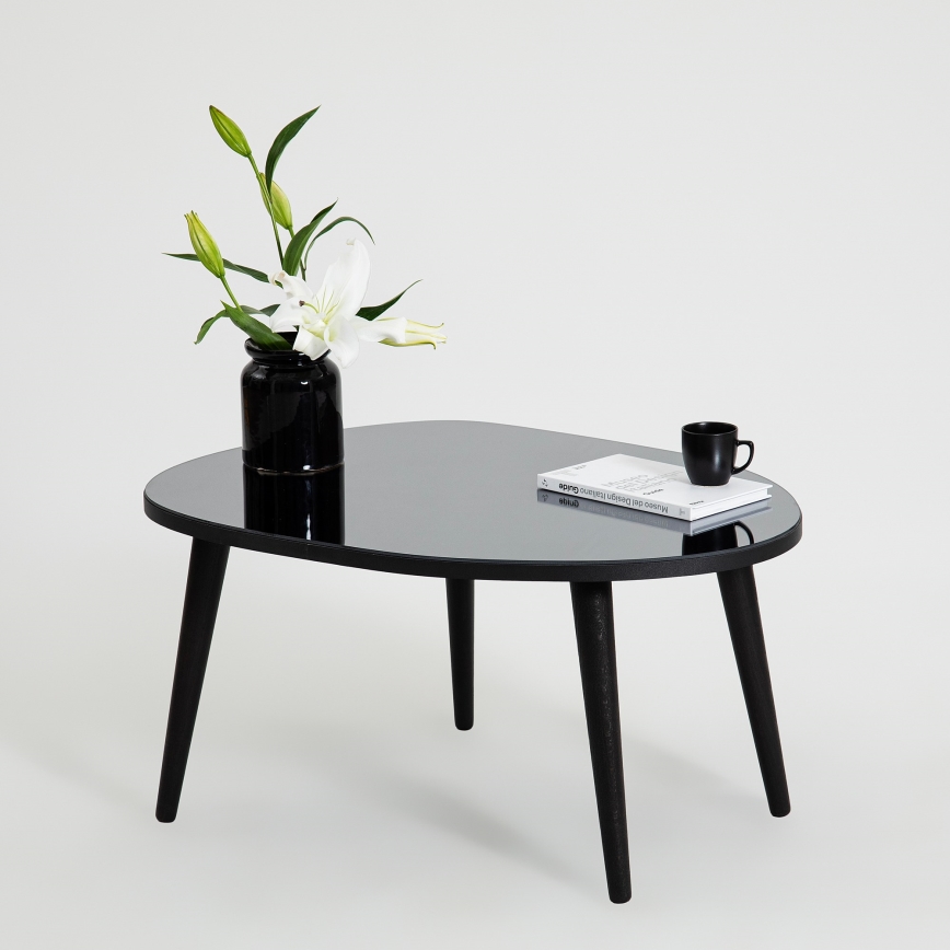 Koffie Tafel GUSTO 38x75 cm zwart