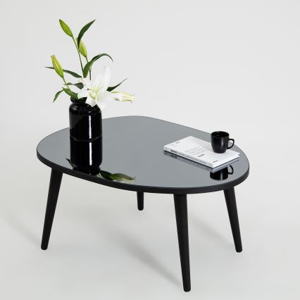 Koffie Tafel GUSTO 38x75 cm zwart