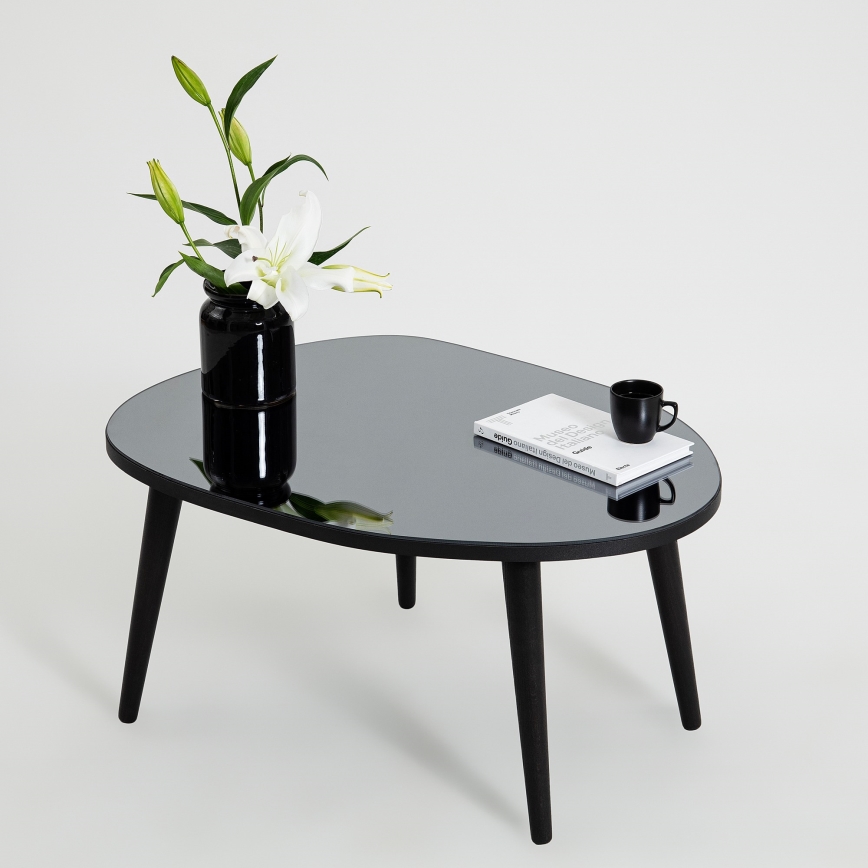 Koffie Tafel GUSTO 38x75 cm zwart