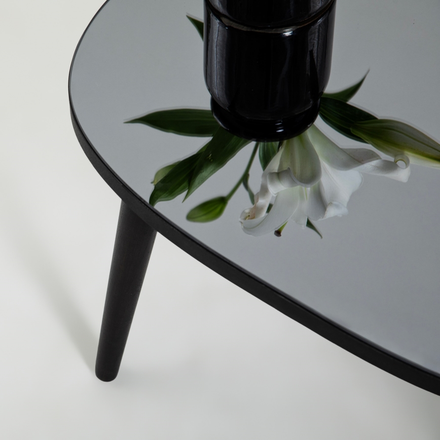 Koffie Tafel GUSTO 38x75 cm zwart