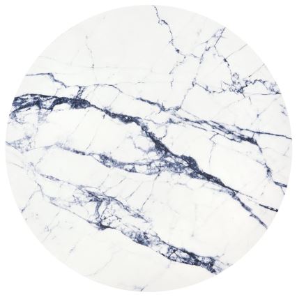 Koffie Tafel HARISSA 41x42 cm goud/wit marmeren decor