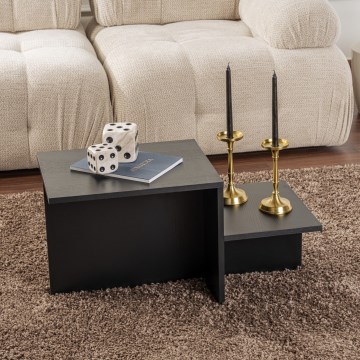 Koffie Tafel HARMONY 40x80 cm zwart