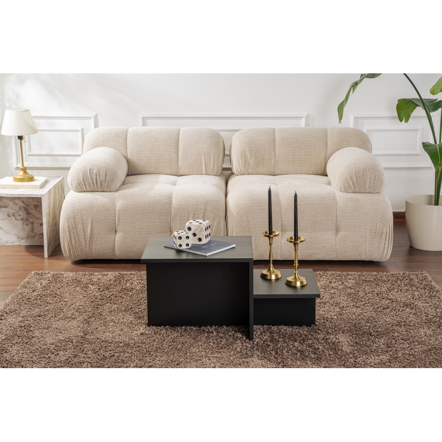 Koffie Tafel HARMONY 40x80 cm zwart