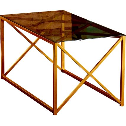 Koffie Tafel ILIOMAR 46,6x94 cm goud/zwart