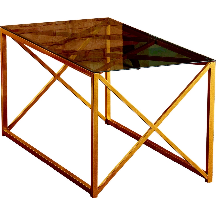 Koffie Tafel ILIOMAR 46,6x94 cm goud/zwart